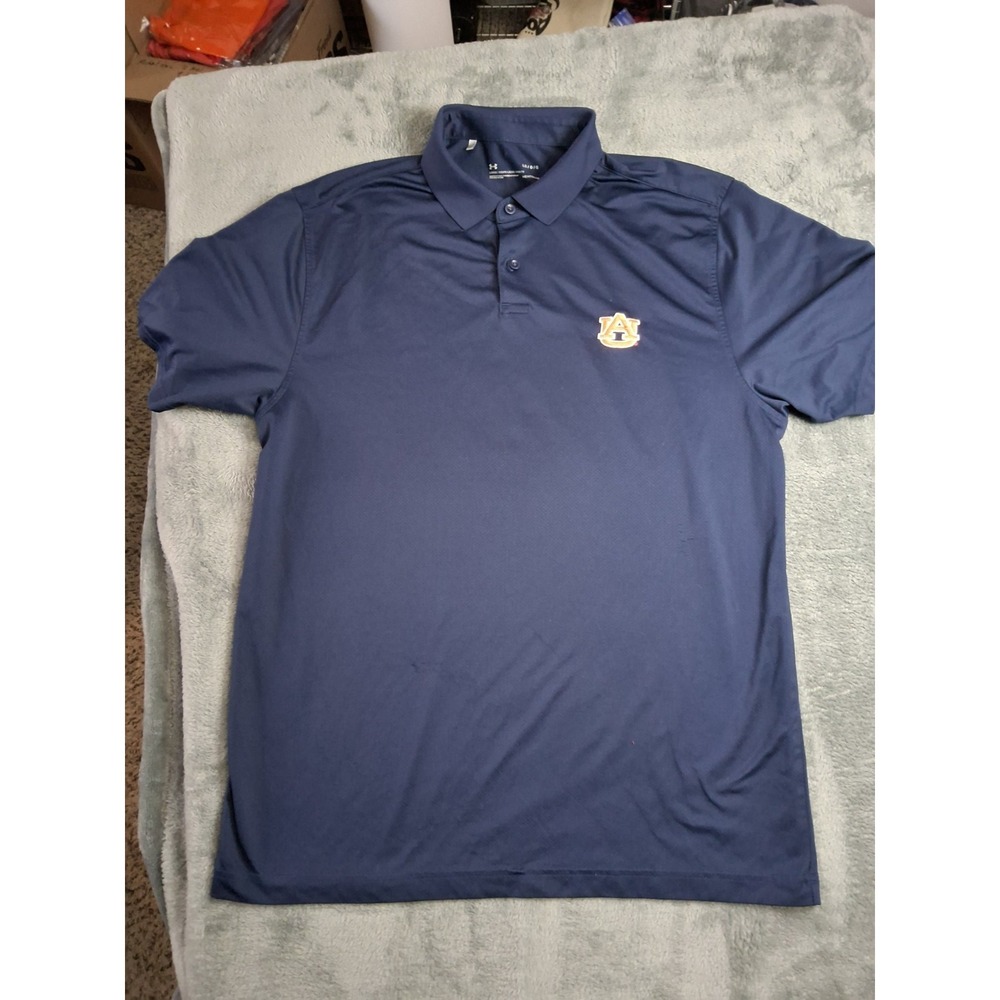 Auburn Tigers Polo Shirt Men's Large Blue LevelWear Football Gameday Level Wear